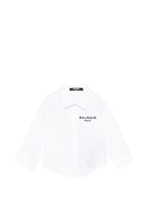 Camicia con logo ricamato BALMAIN KIDS | BY5530 P0562100NE